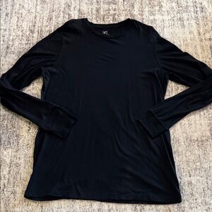 George Classic Solid Black Long Sleeve Tee Mens XLT XL Tall